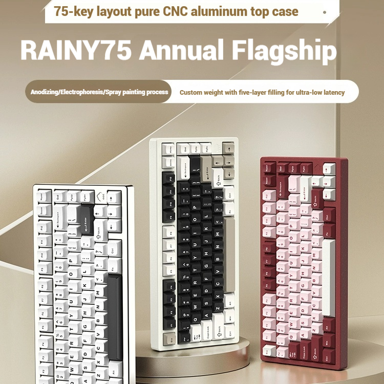 Esports Gaming - Wireless Bluetooth RAINY75 Customized Gaming Keyboard