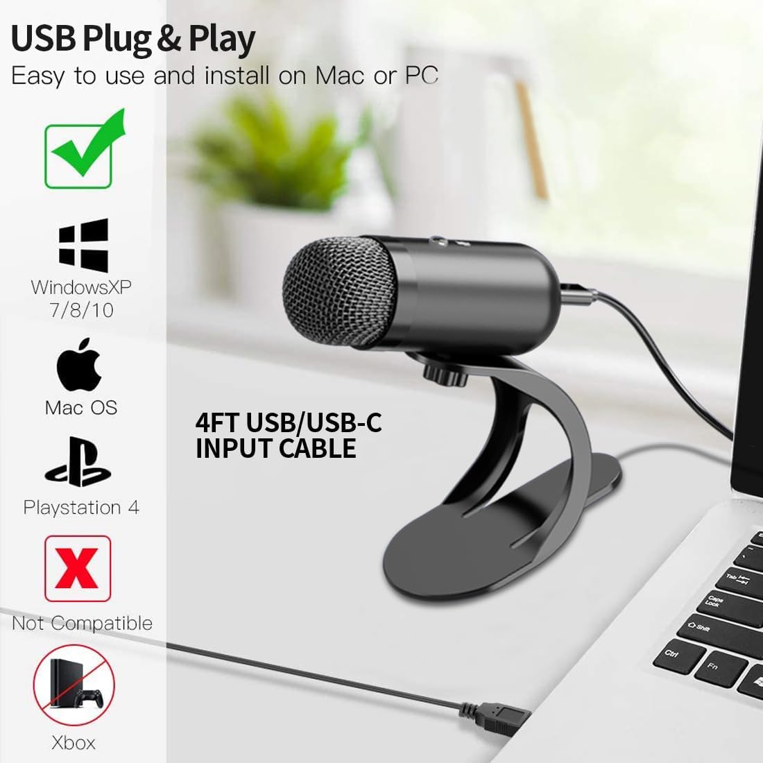 Esports Gaming - Professional USB Microphone Condenser conference Microphone