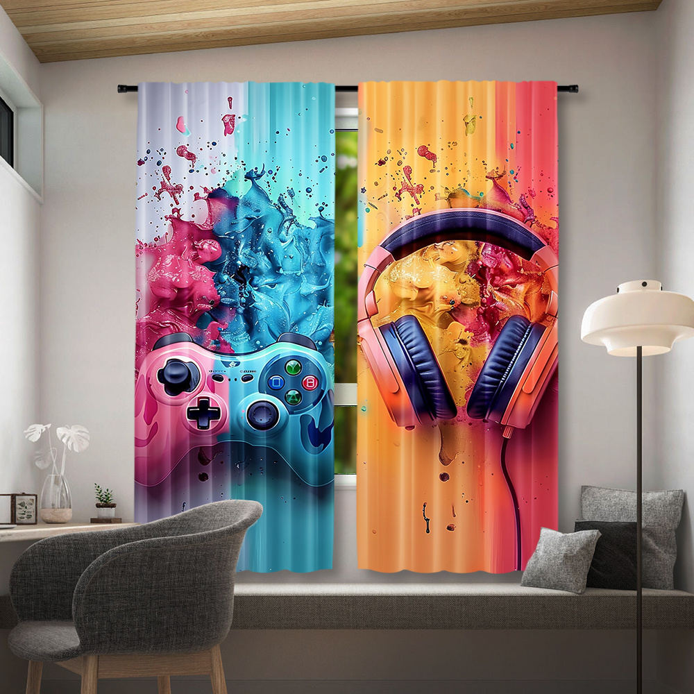 Gaming Controller Curtains, Co - Esports Gaming Youtube 评论和价格