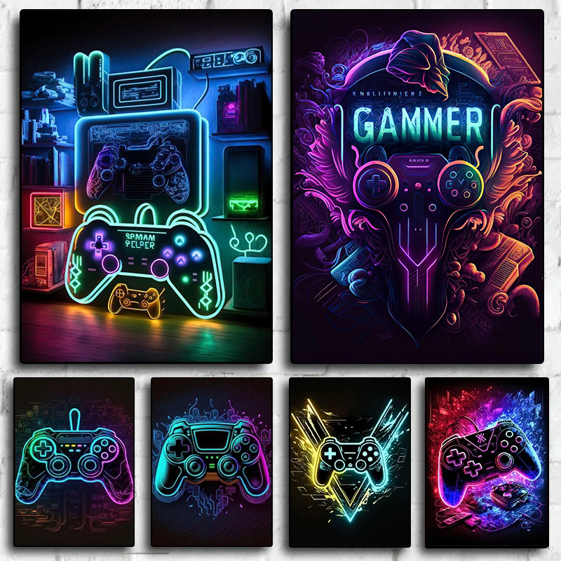 Modern Neon Pop Cool Gaming Wa - Esports Gaming Youtube 评论和价格