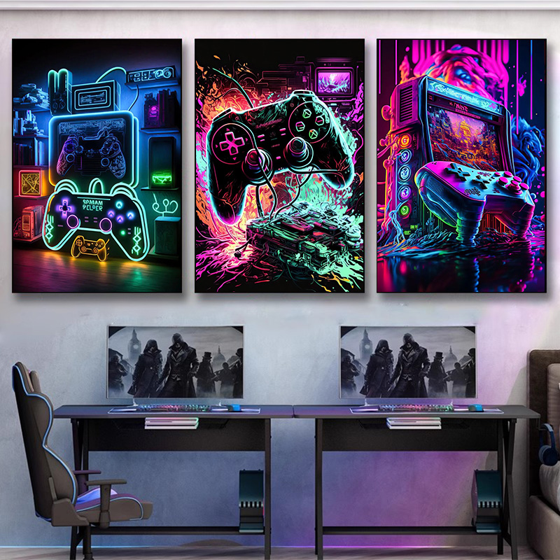 Modern Neon Pop Cool Gaming Wa - Esports Gaming Youtube 评论和价格