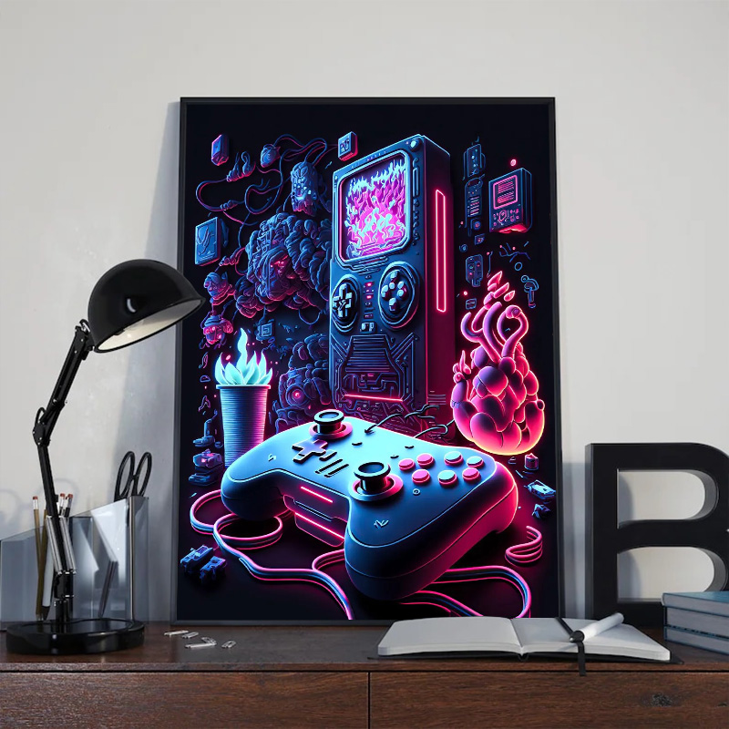 Modern Neon Pop Cool Gaming Wa - Esports Gaming Youtube 评论和价格