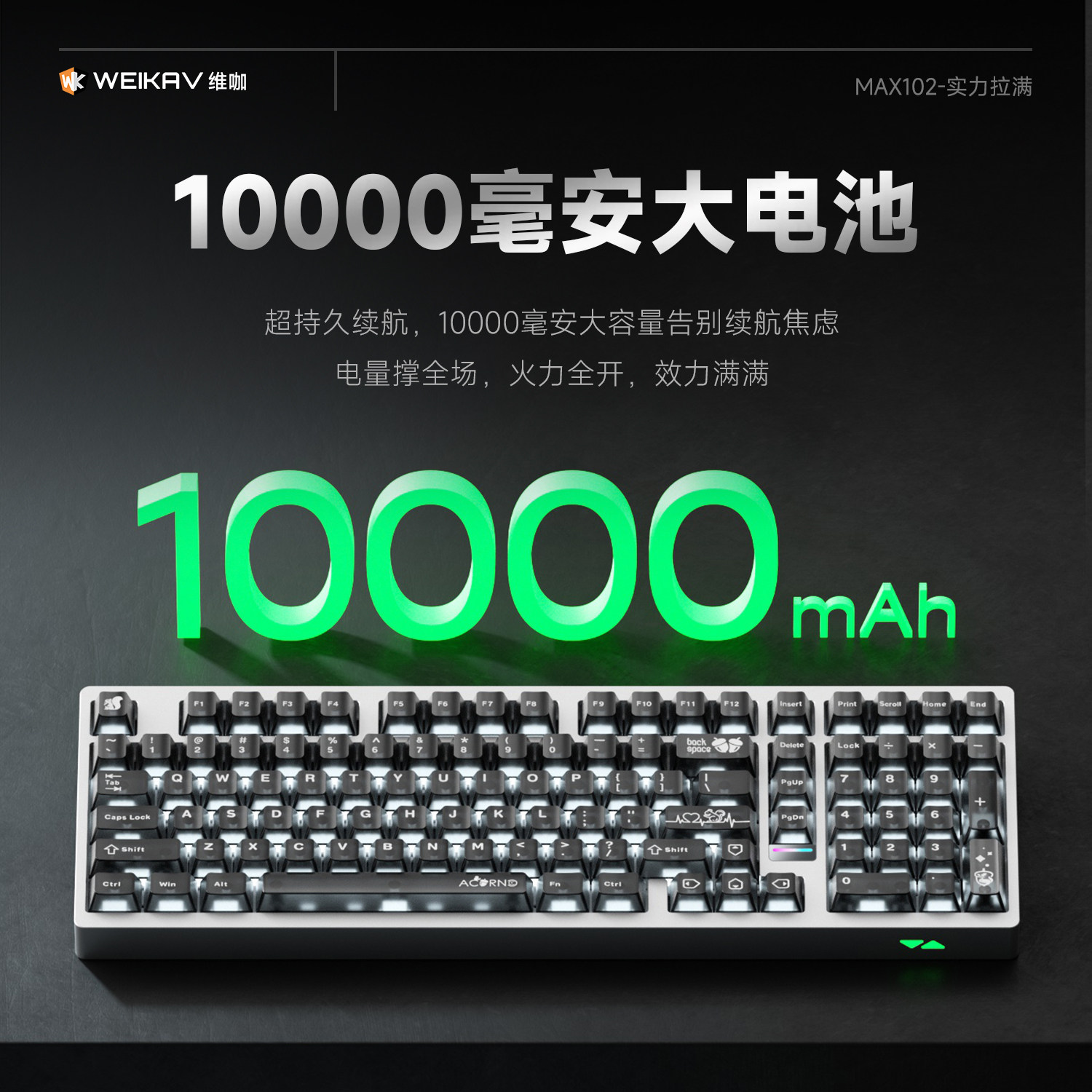 Weika Max102 Aluminum Case Wir - Esports Gaming 评论和价格