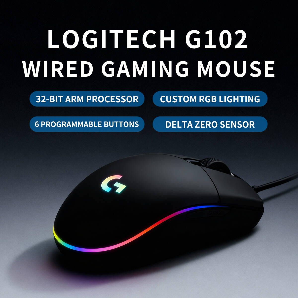 Logitech G102 Wired Gaming Mou - Esports Gaming Tournaments 评论和价格